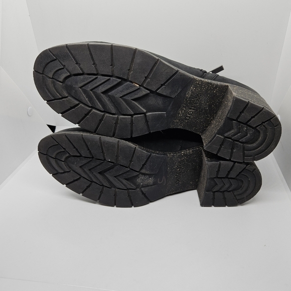 Aetrex Joleen heeled ankle boots black with gray woven detail EU 40 US 9-9.5 - Picture 8 of 13